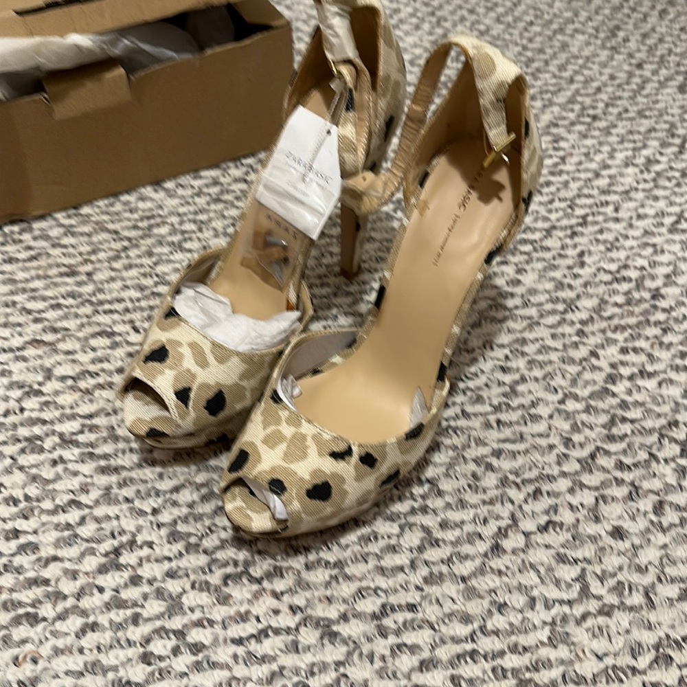 Zara Basic High Heeled Pumps Leopards